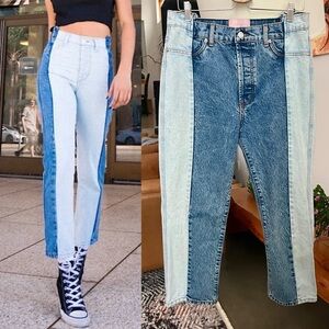 Revice Two-Tone High Rise Denim